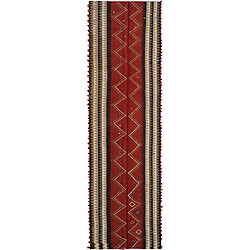 Vidal Tapis de laine 463x125 rouge Jajim