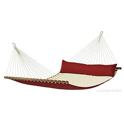 LA SIESTA - Hamac a barres XXL North American Style ALABAMA Red pepper 400x140