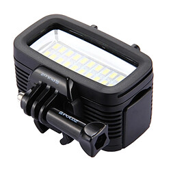 Avis Wewoo Panneau LED Appareil Photo pour GoPro HERO5 / 4/3/2/1 20 LEDs 30m Imperméable à l'eau IPx8 Studio Lumière vidéo et avec adaptateur de base de chaussure chaude boucle à dégagement rapide longue vis 2 x plaques de filtre