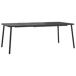 vidaXL Table de jardin anthracite 200x100x71 cm acier