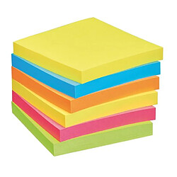 Notes repositionnables "Energie" Post-it 76 x 76 mm - bloc de 100 feuilles - Lot de 12