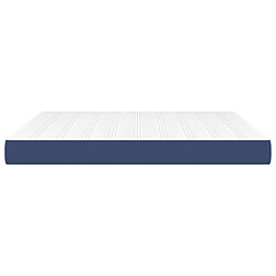 Avis vidaXL Matelas de lit à ressorts ensachés Bleu 160x200x20 cm Tissu