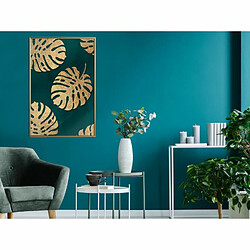 Paris Prix Affiche Murale Encadrée Gilded Monstera Leaves 40 x 60 cm Or