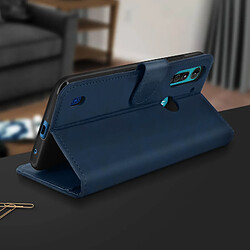 Avis Avizar Étui Motorola Moto G8 Power Lite Folio Porte-carte Fonction Support Bleu nuit