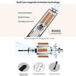 Acheter Universal Brosse à dents électrique recharge USB adulte mode 5 minuterie intelligente brosse à dents à ultrasons blanchiment tête de brosse de remplacement(Vert)