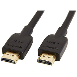 Basics Câble HDMI 2.0 haut débit Compatible Ethernet / 3D / retour audio [Nouvelles normes] 3 m, Lot de 10