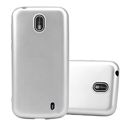 Cadorabo Coque Nokia 1 2018 Etui en Argent