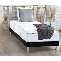 Idliterie Ensemble Matelas Ressorts + Mémoire de forme ODYSSEE + Sommier - Made in France