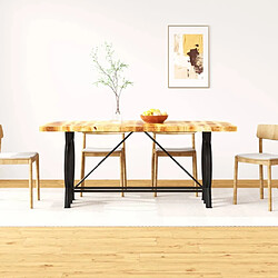 Maison Chic Table de salle à manger,Table à dîner Bois de manguier brut 180 cm -GKD37792