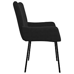 Acheter vidaXL Chaises à manger lot de 2 Noir Velours