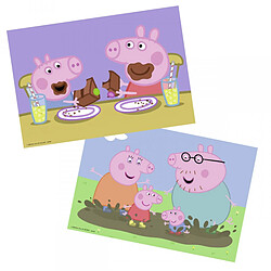 Ravensburger Puzzle 2x24 p Peppa Pig - La vie de famille