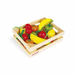 Juratoys-Janod Cagette de 12 fruits en bois - Janod