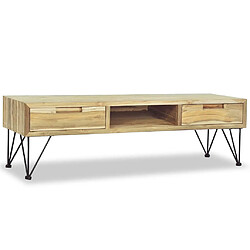 Maison Chic Meuble TV scandinave - Banc TV pour salon 120 x 35 x 35 cm Teck massif -MN39289