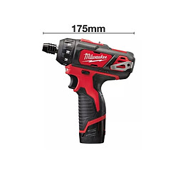 Perceusevisseuse sansfil Milwaukee M12 BD202C 12 V 2 batteries 2 Ah chargeur C12C pas cher