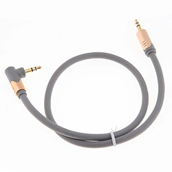 Câble audio stéréo câble 3.5mm mâle à mâle pour PC iPod MP3 voiture 0.5m