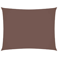 vidaXL Voile de parasol tissu oxford rectangulaire 3x4 m marron