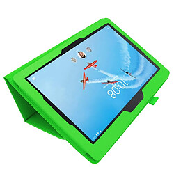 Acheter Etui en PU support de litchi vert pour votre Lenovo Tab E10 10.1 pouces