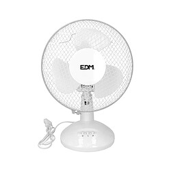 Ventilateur de Bureau EDM Blanc 25 W Ø 23 x 36 cm