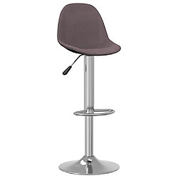 vidaXL Tabourets de bar lot de 2 taupe tissu