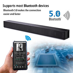 Universal TV 40W TVBarbar BLUETOOTH Haut-parleur Bluetooth Home Home Home Thinier Support Optique Coaxial HDMI Compatible Aux Aux Subwoofer pour TV PC | Soundbar (Noir)