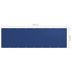 Acheter vidaXL Écran de balcon Bleu 120x400 cm Tissu Oxford