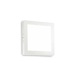 Ideal Lux Semi-encastré carré LED intégré 22 cm blanc 1950 Lm 4000 K