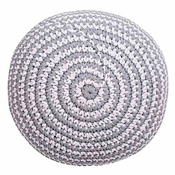 Acheter Pouf Alexandra House Living Blanc Gris polystyrène 45 x 30 x 45 cm