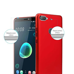 Cadorabo Coque HTC Desire 12 PLUS Etui en Rouge pas cher