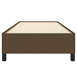 Acheter vidaXL Cadre de lit sans matelas marron foncé 90x190 cm tissu