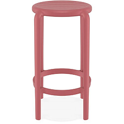 Avis Alterego Tabouret de jardin mi-hauteur 'PEYA MINI' rouge en matière plastique