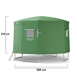 Avis Jump4Fun Tente cabane pour trampoline 12FT-366cm - Vert