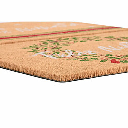 Paillasson DKD Home Decor Blanc Marron Rouge Vert PVC Fibres de coco 60 x 40 x 1,5 cm (2 Unités)