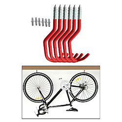 Métal Mur Monté Garage de Stockage Organisateur Outils Lourds Cintre Crochets pour La Maison Cuisine Salle de Bains Jardin Outils Suspendus Vélo Vélo pas cher