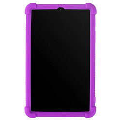 Coque en silicone Souple avec béquille violet pour votre Samsung Galaxy Tab A 8.0 (2018) SM-T387