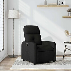 Maison Chic Fauteuil Relax pour salon, Fauteuil inclinable Noir Tissu -GKD46170