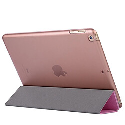 Acheter Wewoo Housse Étui Coque Etui en cuir avec rabat horizontal pour iPad 10,2 poucestexture soierabat et fonction veille / réveil rose