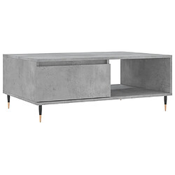 Maison Chic Table basse,Table Console Table d'appoint, Table pour salon gris béton 90x60x35 cm bois d'ingénierie -MN92956