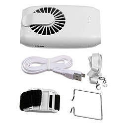 Avis Mini Ventilateur Portable 2000mAh Ventilateur de Taille à double usage Ventilateur de Refroidissement de Bureau USB Refroidisseur d'air de Cou Suspendu