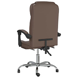 Acheter vidaXL Fauteuil inclinable de bureau Marron Similicuir