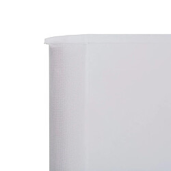 Avis vidaXL Paravent 9 panneaux Tissu 1200 x 120 cm Blanc sable