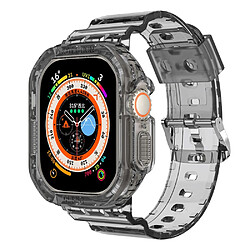 Bracelet en TPU pour votre Apple Watch Ultra 49mm - transparent noir