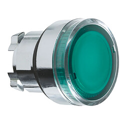 Schneider Electric tête bouton poussoir - lumineux - affleurant - vert - schneider zb4bw333