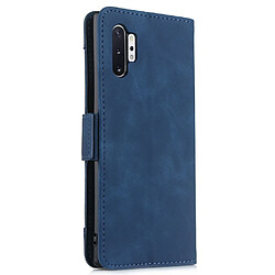 Avis Wewoo Housse Coque Étui en cuir de style portefeuille skin veau pour Samsung Galaxy Note10 + / Note10 + 5Gavec fente carte séparée bleu