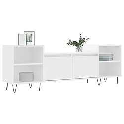 Avis Maison Chic Meuble TV scandinave - Banc TV pour salon Blanc 160x35x55 cm Bois d'ingénierie -MN31814