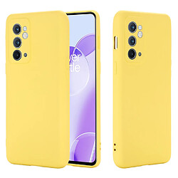 Coque en silicone anti-scratch, avec sangle, jaune pour votre OnePlus 9RT 5G