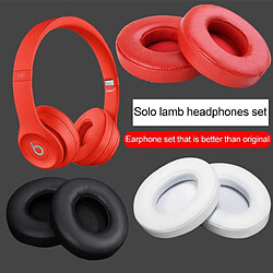 Acheter Wewoo Coussinets Mousse Etui de protection pour casque en cuir avec une paire Beats Solo2.0 / Solo3.0version sans fil noir