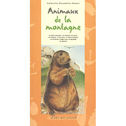 Les animaux de la montagne