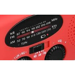 Avis Universal Radio AM/FM portable d'urgence 5 en 1 1000 mAh Alimentation Banque Manivelle Autonome AM/FM/NOAA Radio solaire avec 3 lampes de poche LED