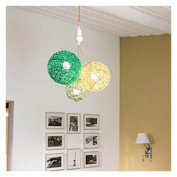 Guirled Luminaire Suspension E27 Télécommande chanvre - Canopée