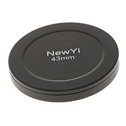 Acheter 43mm capuchon de rangement pour objectif d'appareil photo housse de protection en métal noir